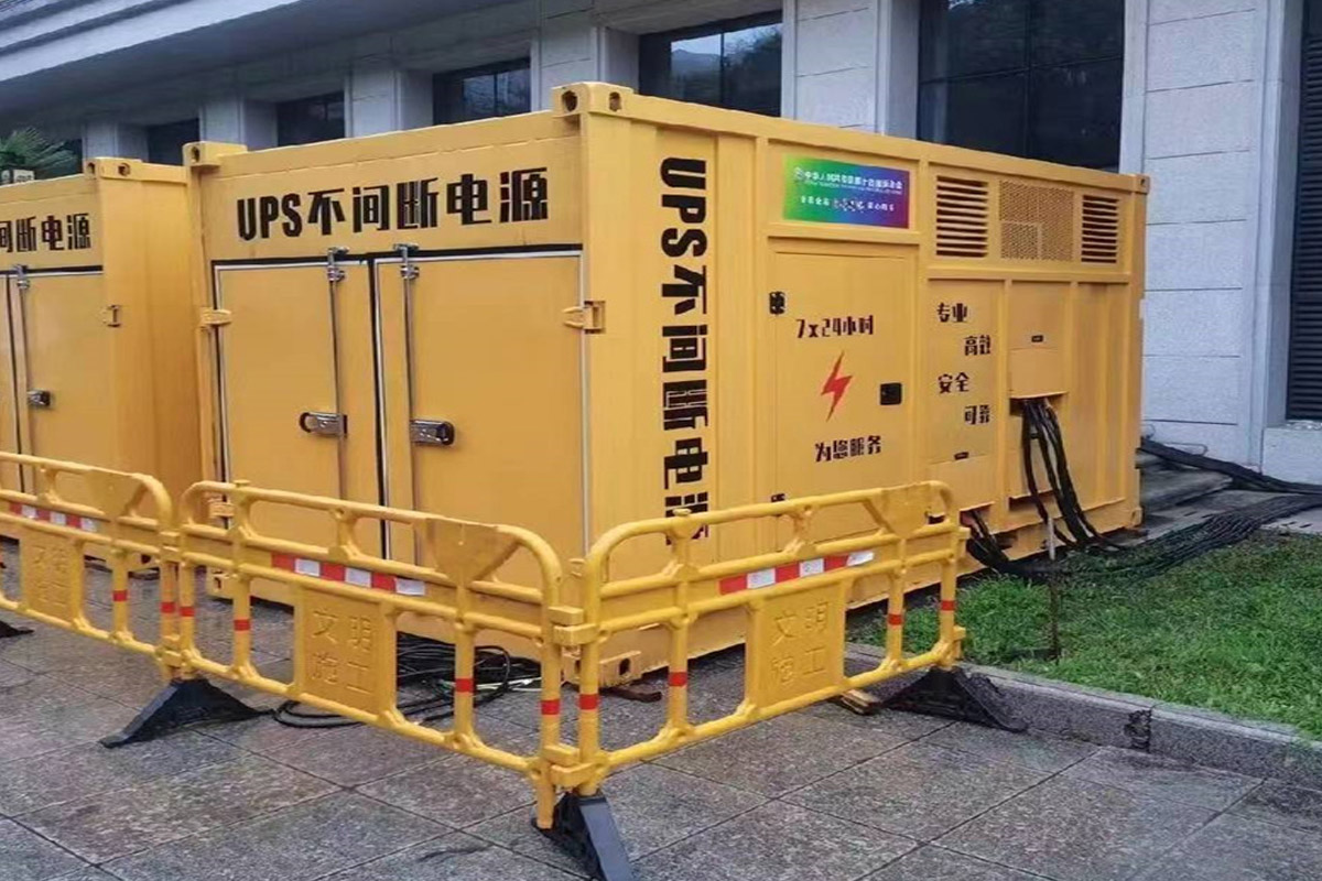 延庆发电机租赁施工现场
