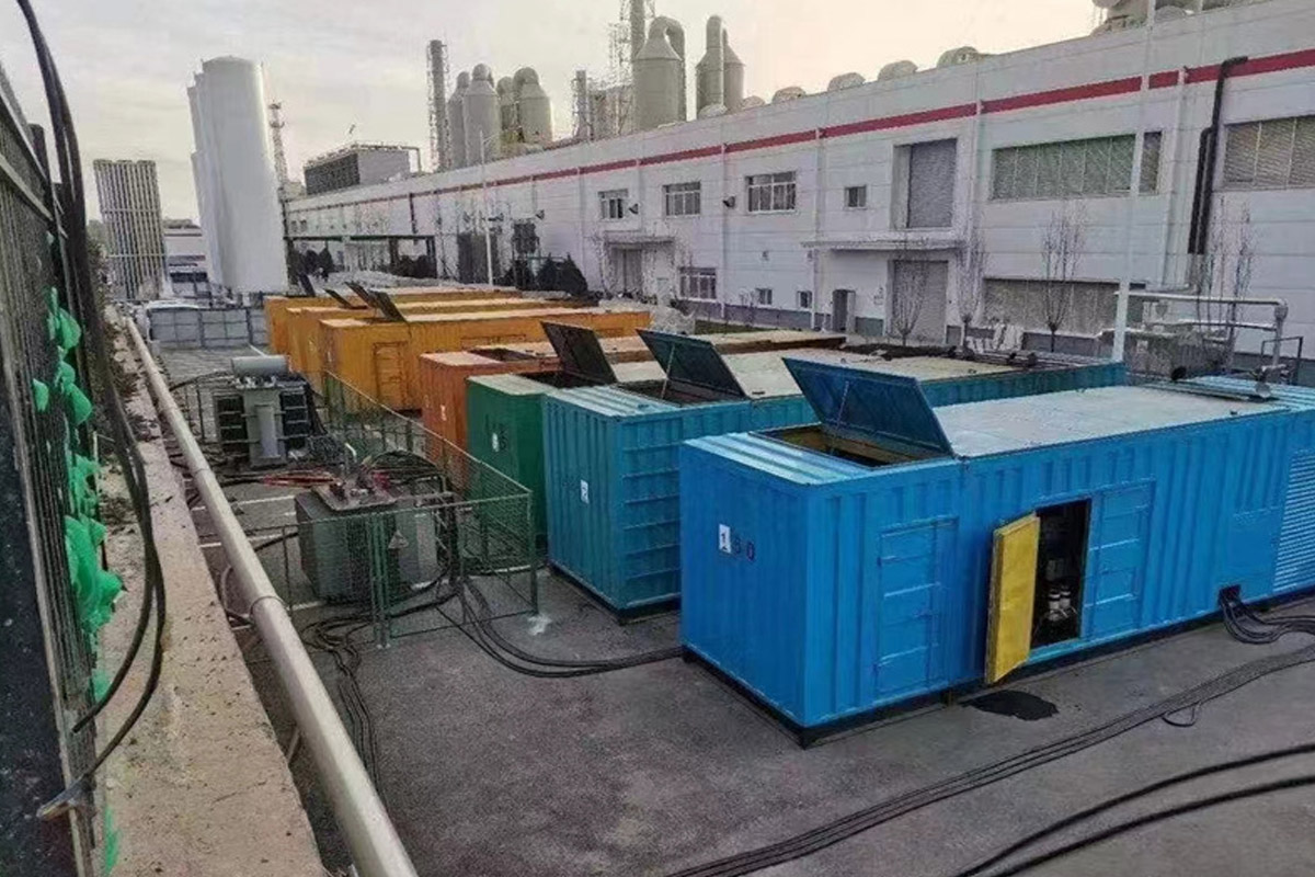 延庆发电机租赁施工现场